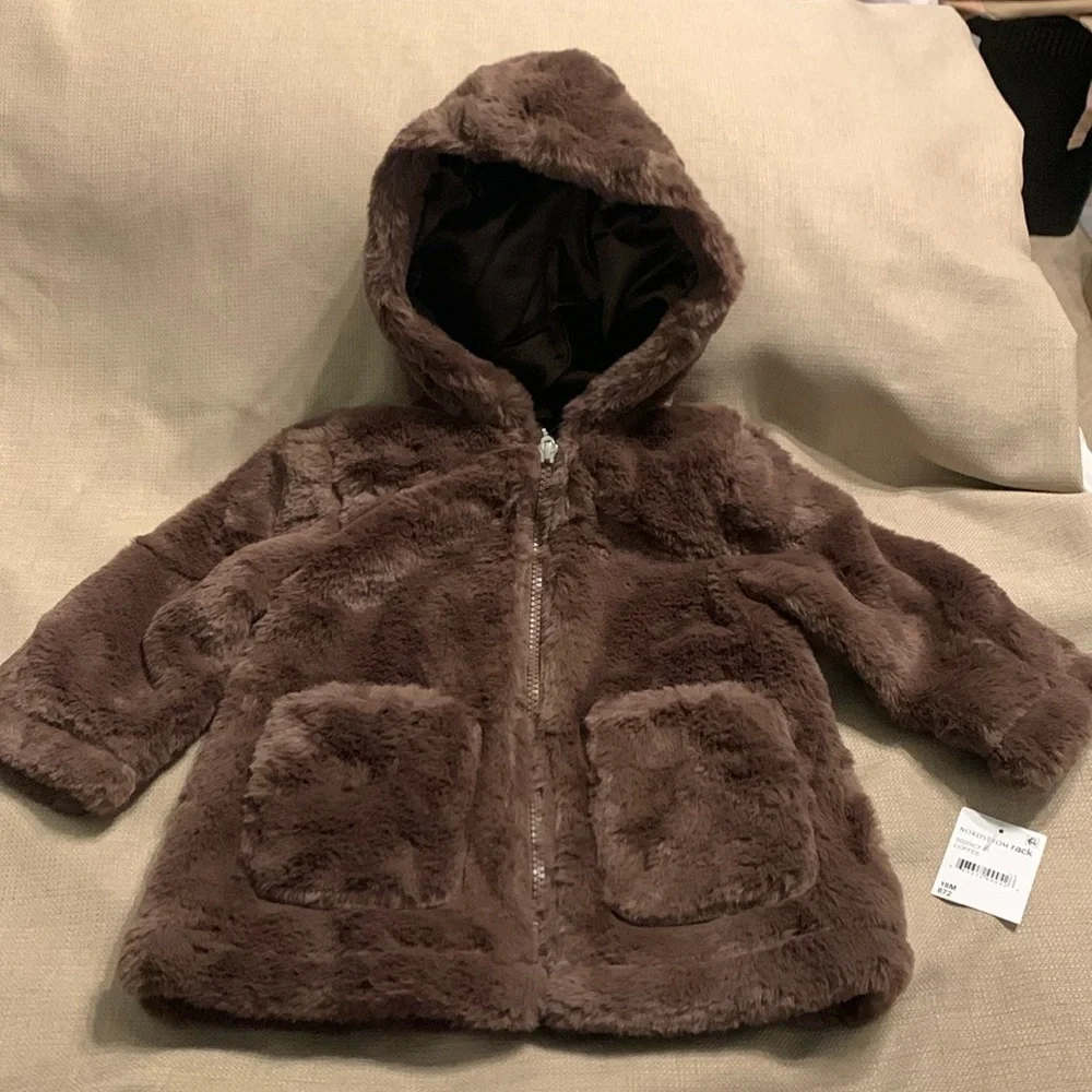 Urban Republic Faux Fur Hooded Coat